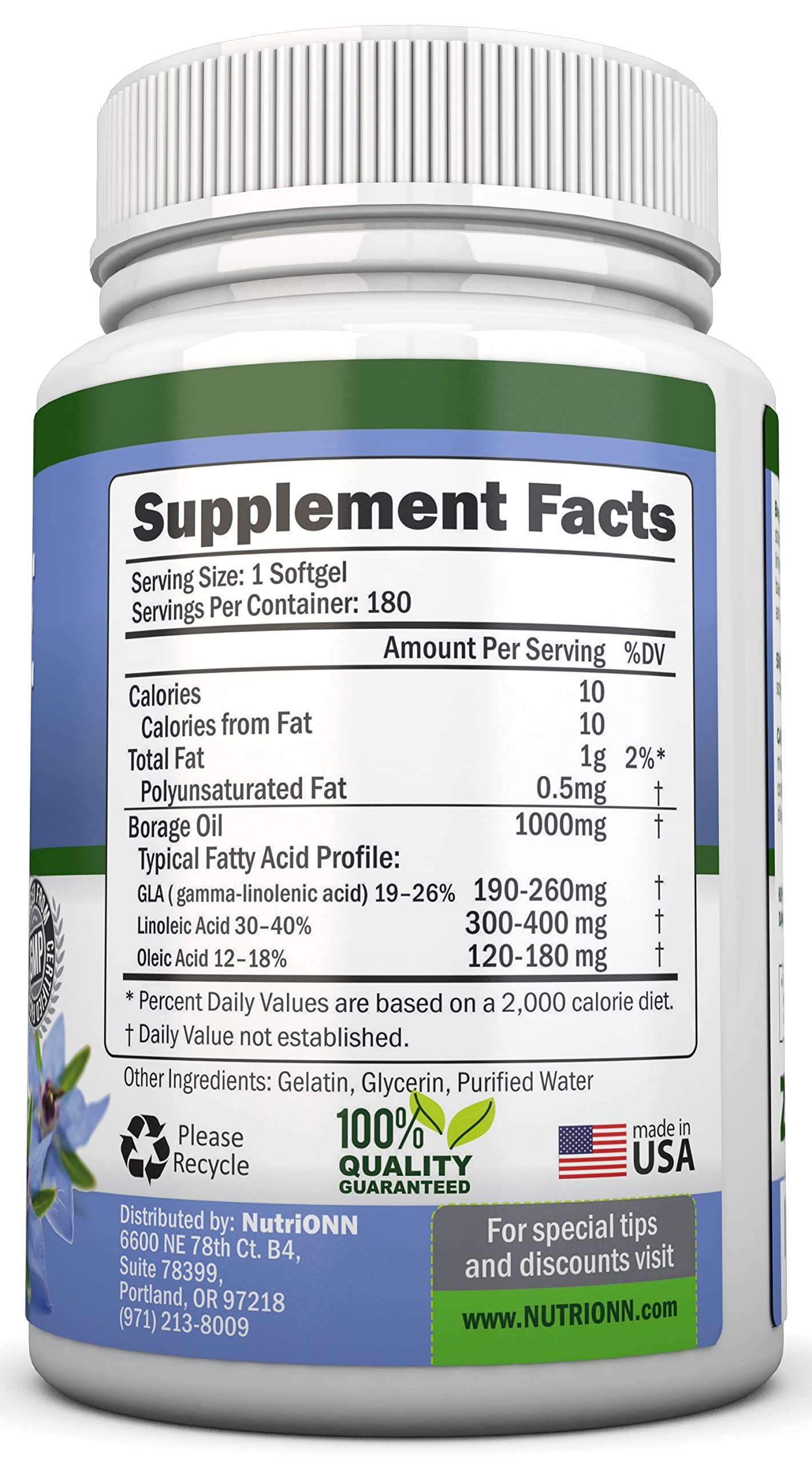 NutriONN gotas de aceite en superficie que muestran textura pura