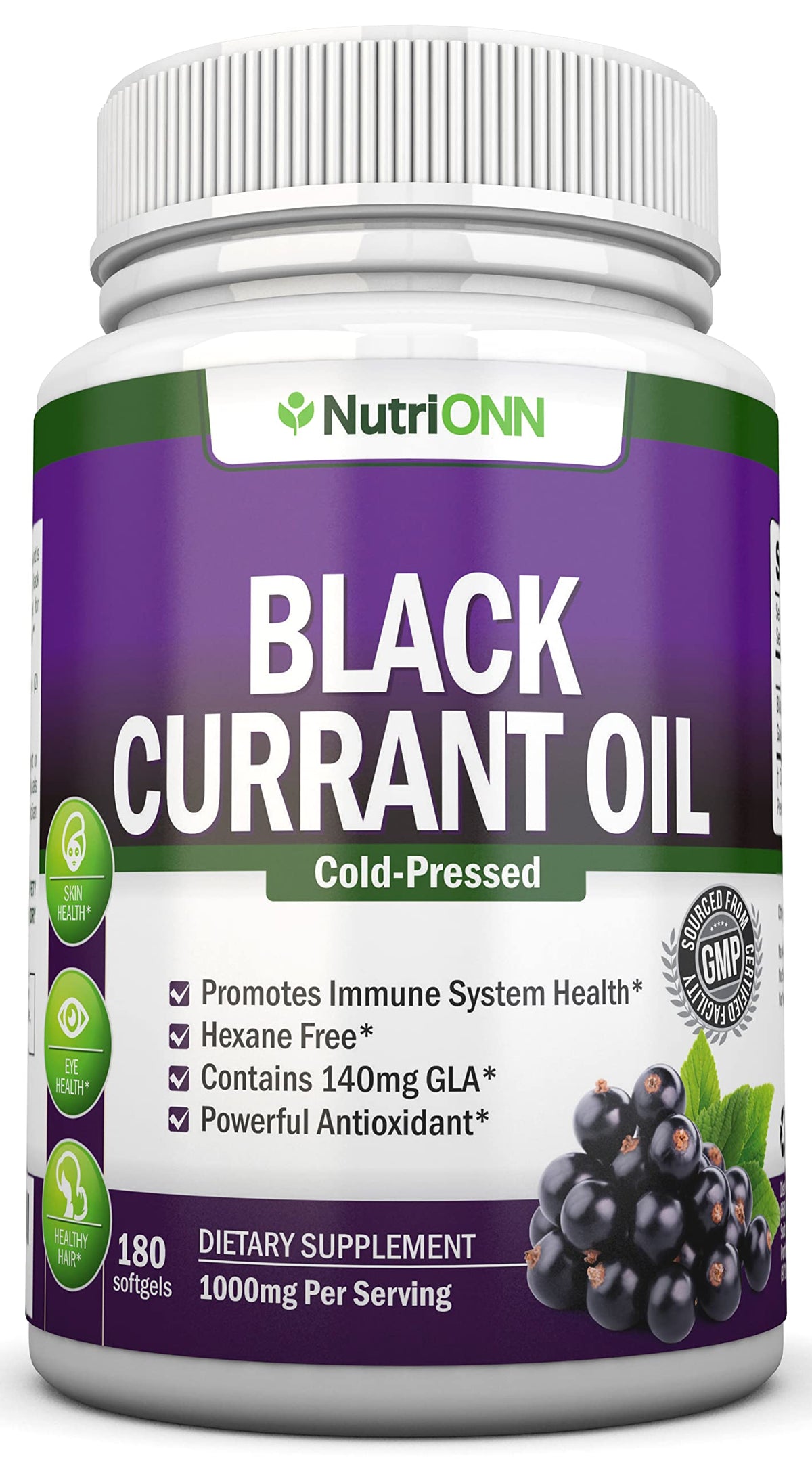 NutriONN botella frontal mostrando etiqueta y pureza del producto