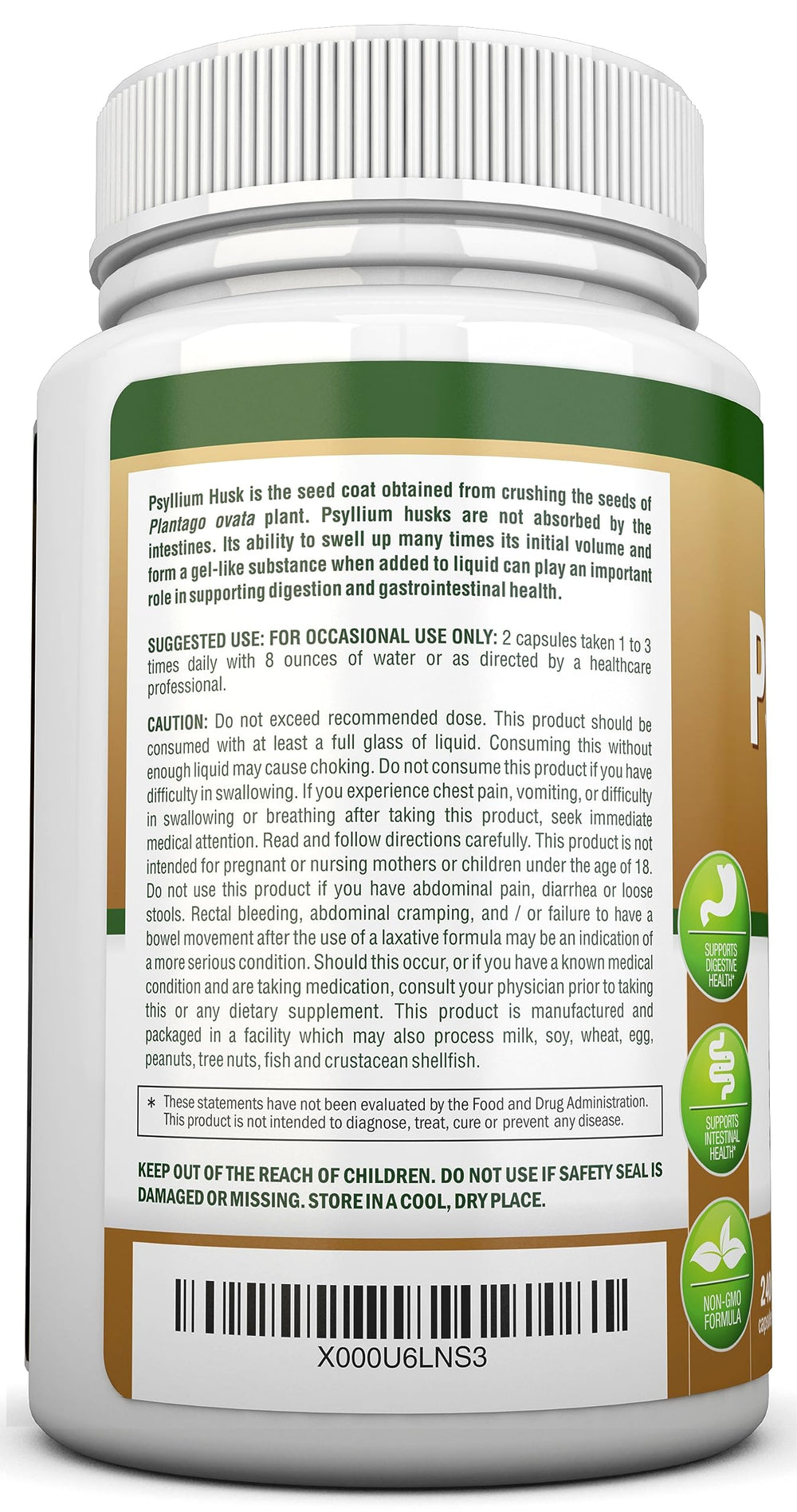 NutriONN etiqueta con lista de ingredientes y sello GMP confiable