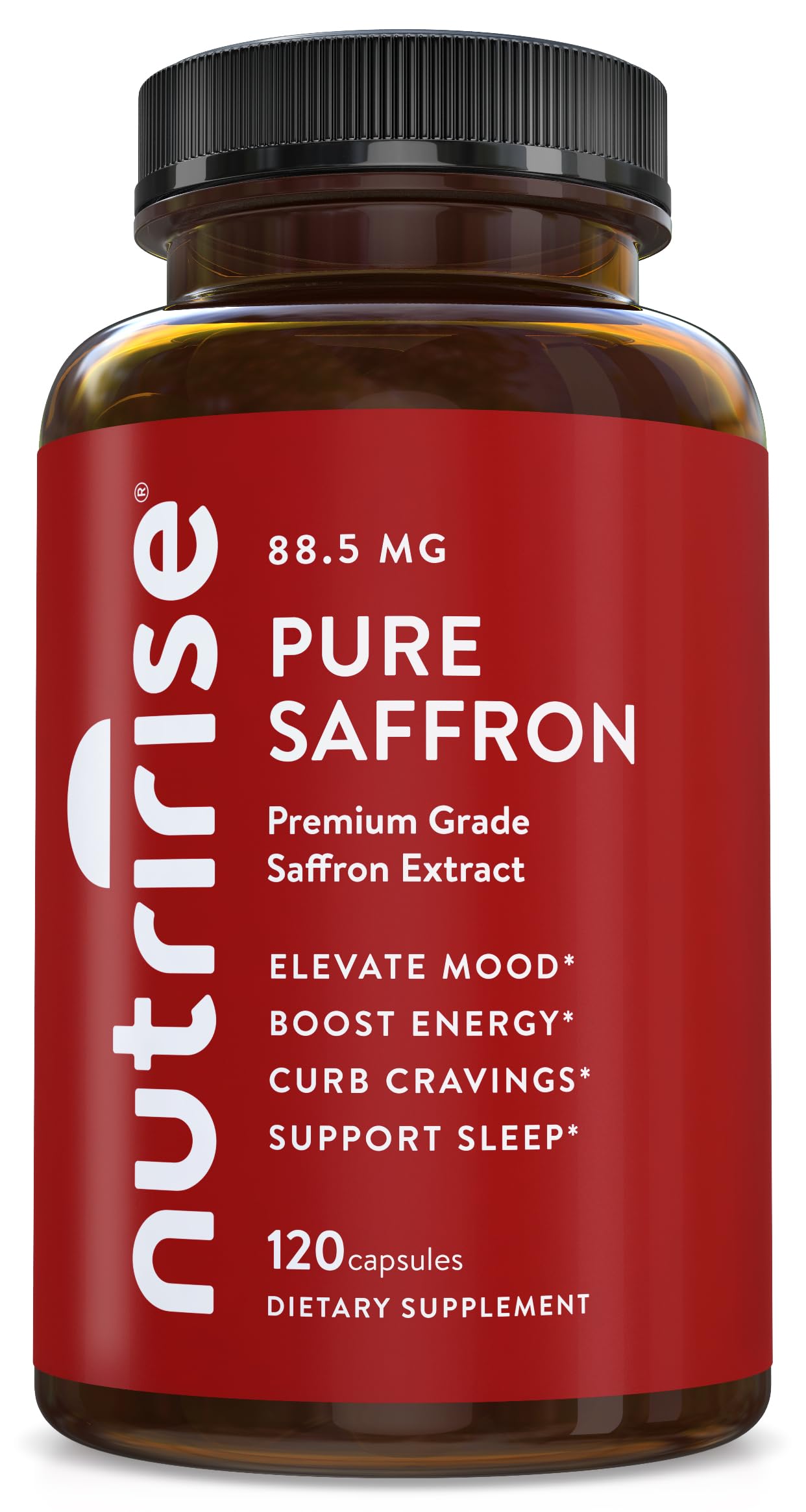 NutriRise frasco frontal mostrando diseño y beneficios