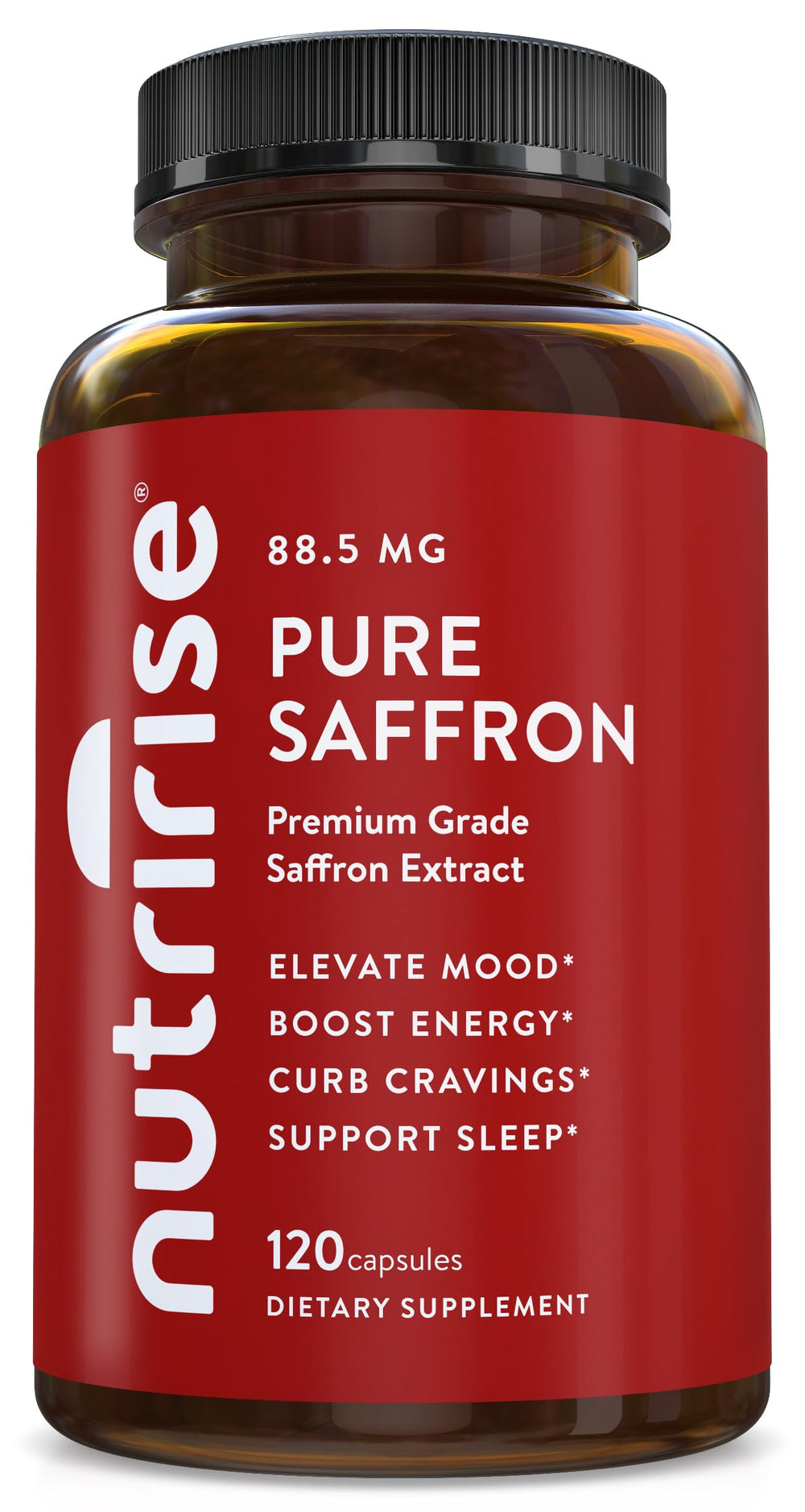 NutriRise frasco frontal mostrando diseño y beneficios