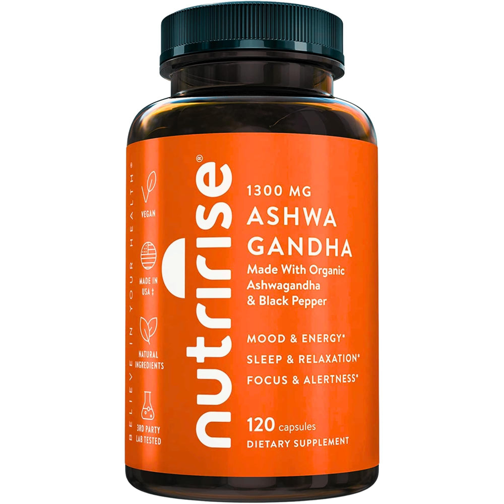 NutriRise envase frontal mostrando fórmula orgánica y beneficios