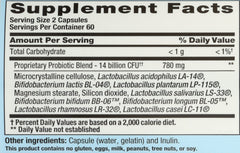Nutrition Now cápsula Pb 8 en mano para comparar tamaño y dosificación