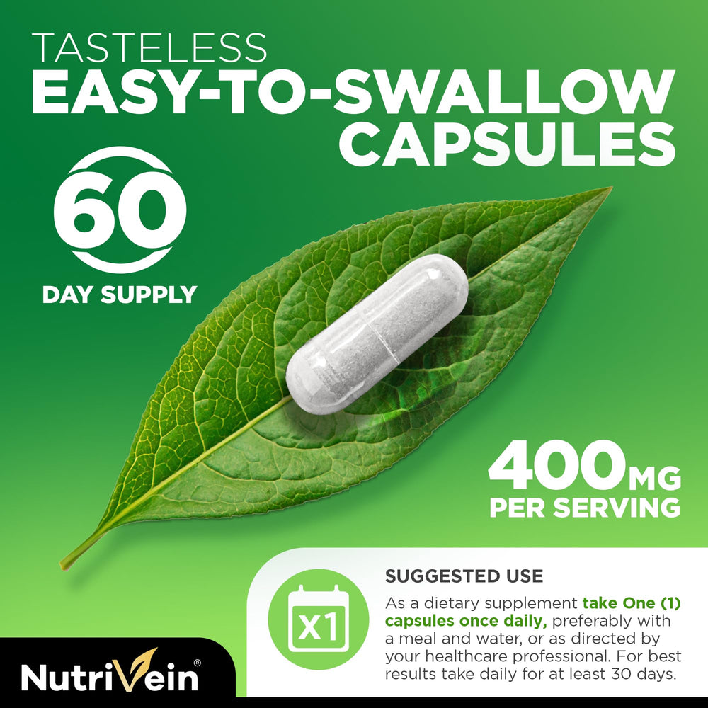 Nutrivein cápsulas agrupadas sobre fondo blanco para ver cantidad
