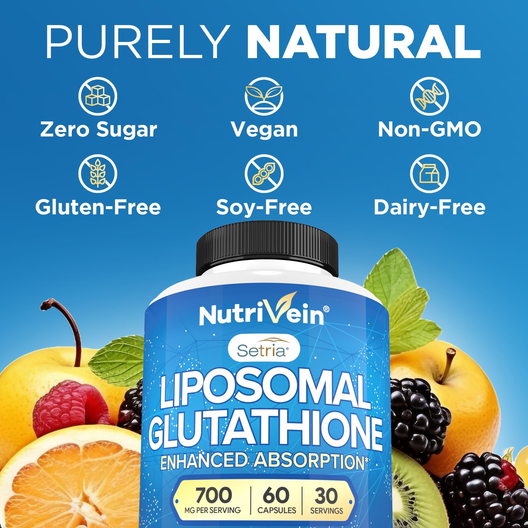 Nutrivein cápsula junto a moneda para comparar tamaño y porción