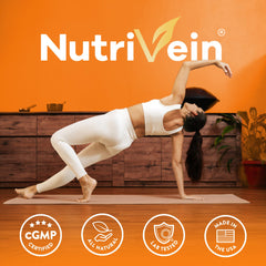 nutrivein cápsula junto a moneda para comparar tamaño y facilidad de deglución