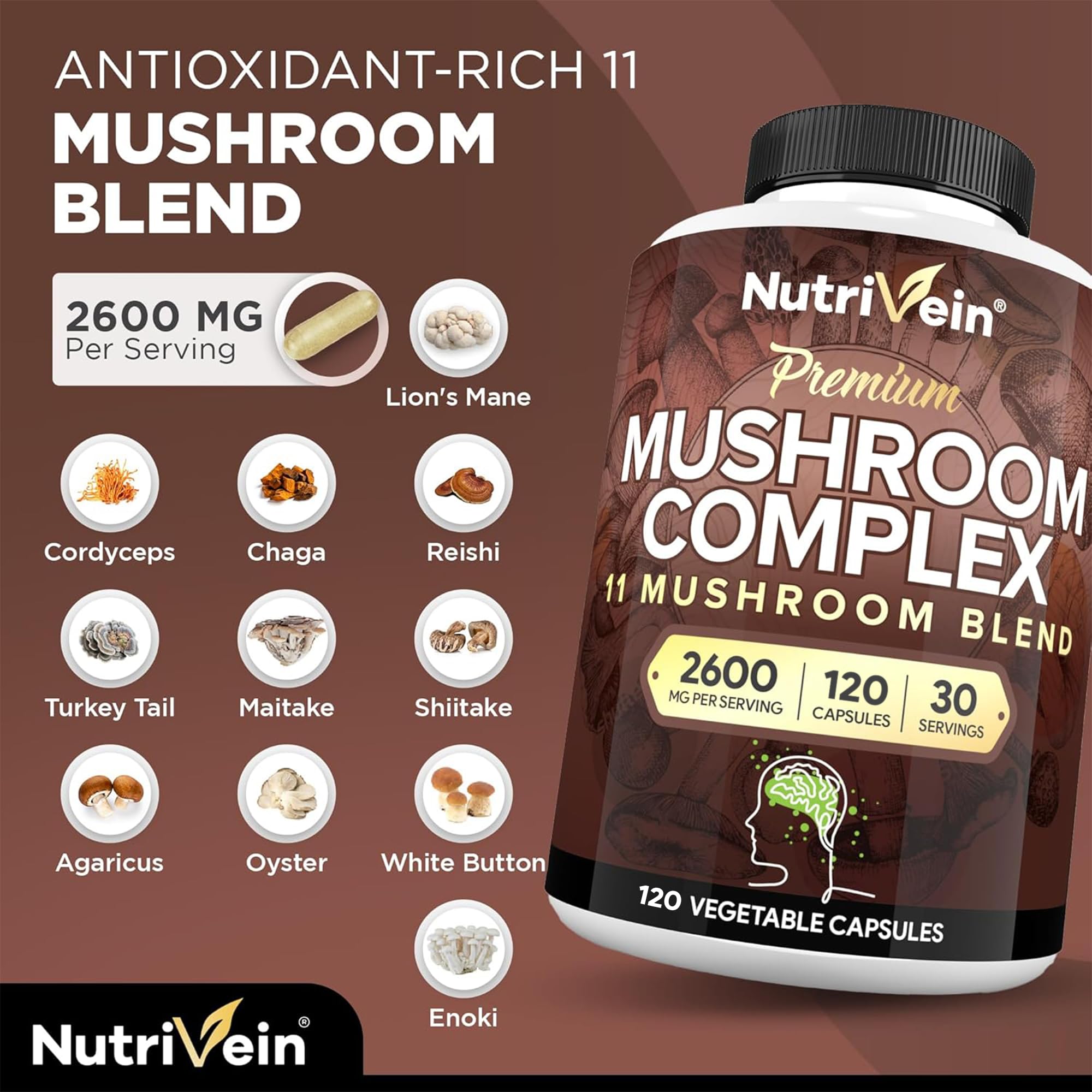 Nutrivein cápsula en mano lista para tomar y apoyar energía natural