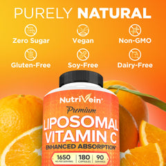 nutrivein botella en cocina junto a frutas integrando estilo de vida saludable