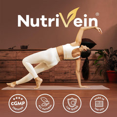 Nutrivein frasco en escritorio sugiriendo enfoque y productividad