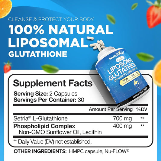 Nutrivein etiqueta con Setria y certificación cGMP mostrando calidad