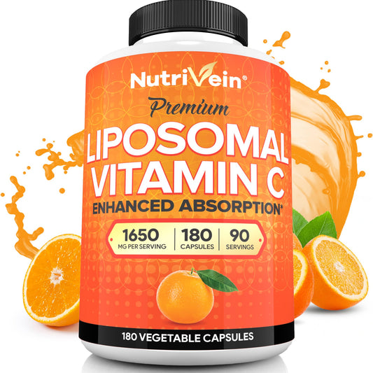 nutrivein frente del envase mostrando 180 cápsulas y beneficios visibles