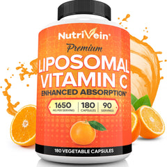 nutrivein frente del envase mostrando 180 cápsulas y beneficios visibles