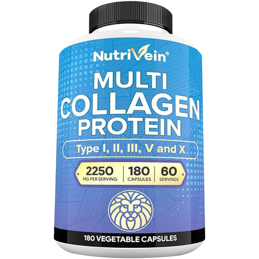 Nutrivein envase frontal que muestra 180 cápsulas y beneficios claros