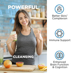Nutrivein textura de cápsula en primer plano, fórmula liposomal visible
