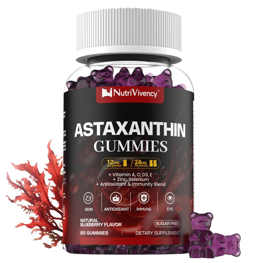 NutriVivency frasco frontal con gomitas mostrando etiqueta y dosificación