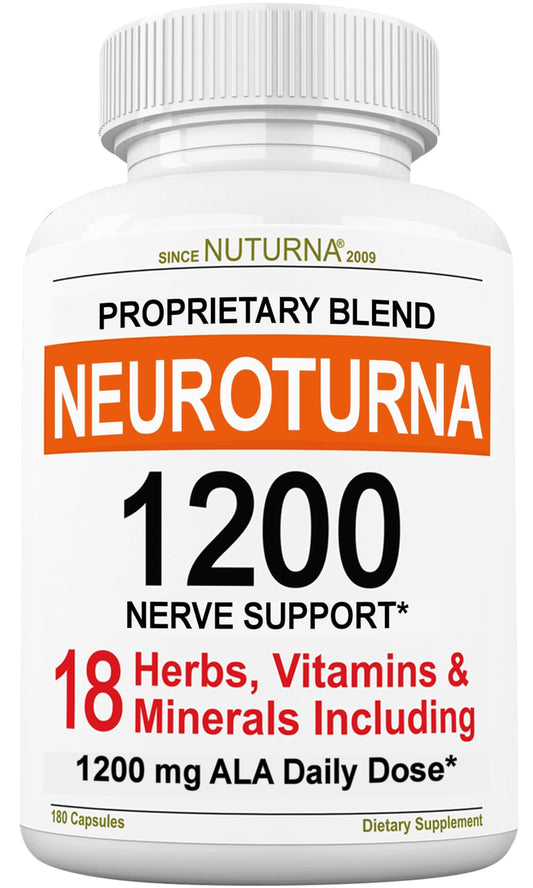 Nuturna Neuroturna frontal del envase mostrando la marca y beneficio claro