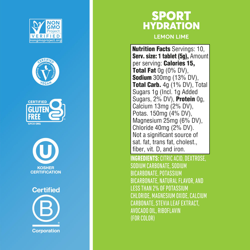 Comparación de tamaño Nuun junto a botella para visualizar portabilidad y conveniencia