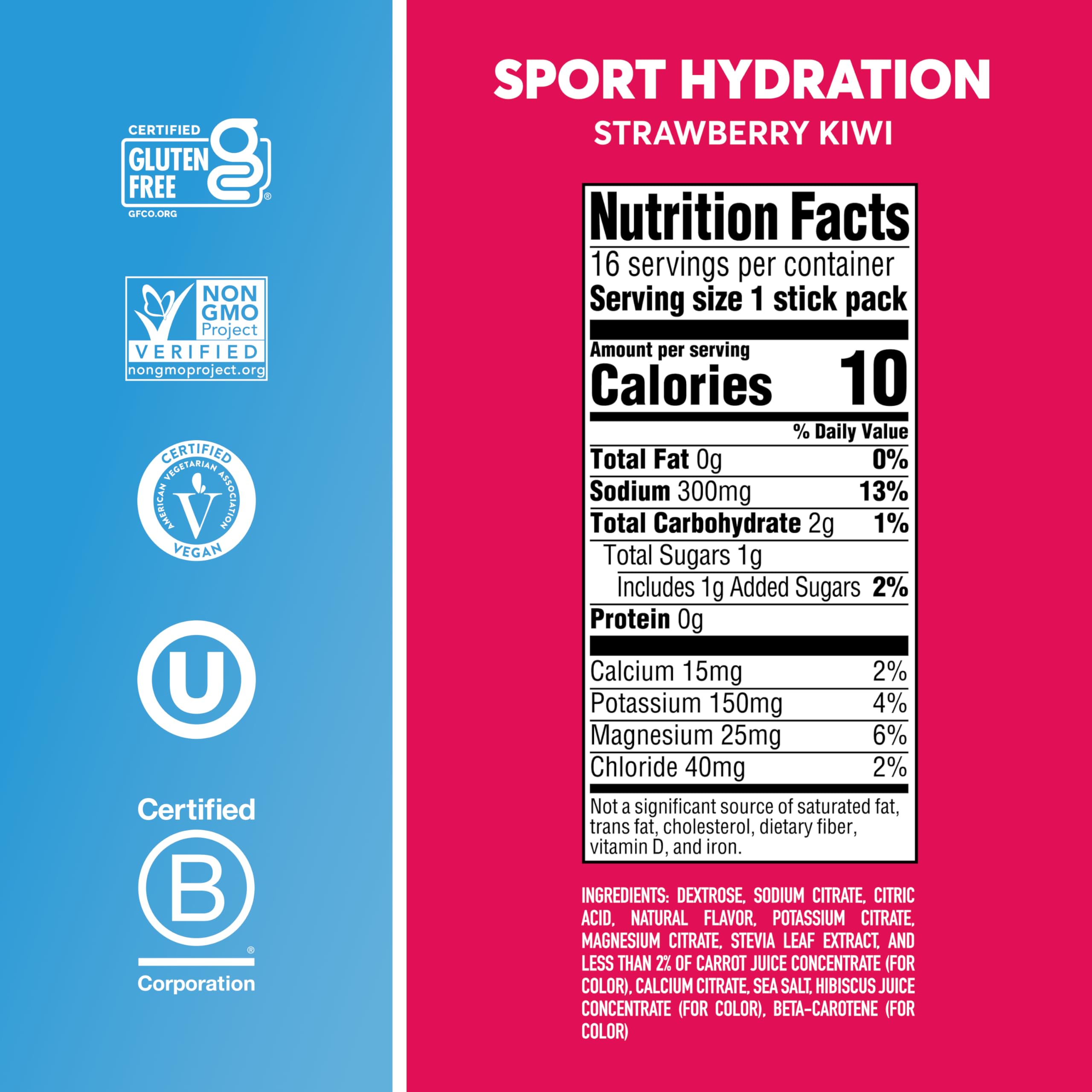 Nuun junto a botella para comparar tamaño del sobre y porción portátil