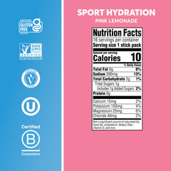 Etiqueta del producto Nuun con lista de electrolitos y beneficios claros