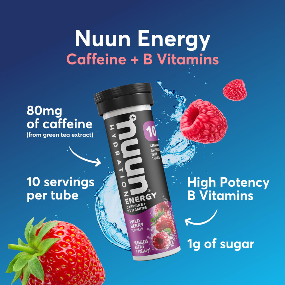 Nuun tableta efervescente en primer plano para rápida disolución y sabor
