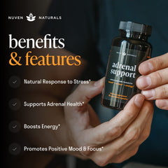 Nuven Naturals cápsula abierta exhibiendo polvo herbal natural
