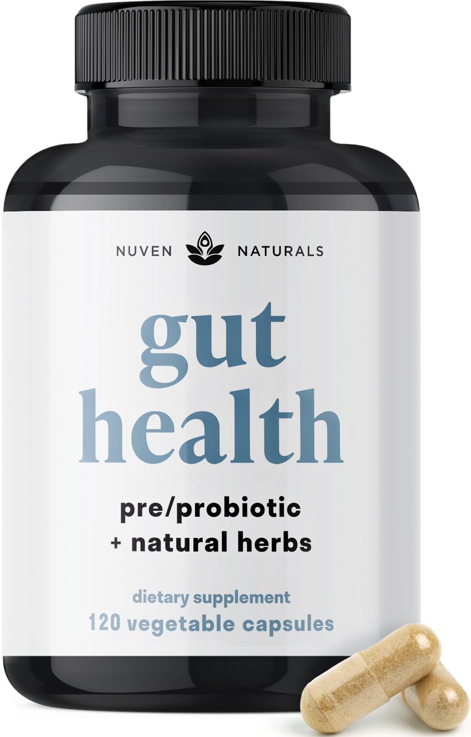 Nuven Naturals vista frontal del empaque mostrando beneficios clave