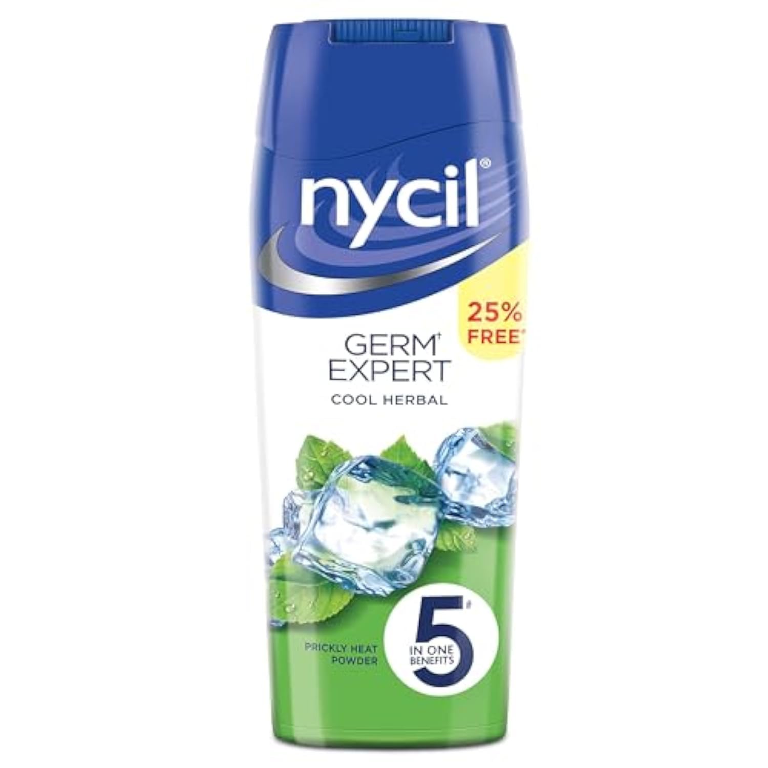 Nycil envase frontal 150g mostrando diseño y facilidad de uso