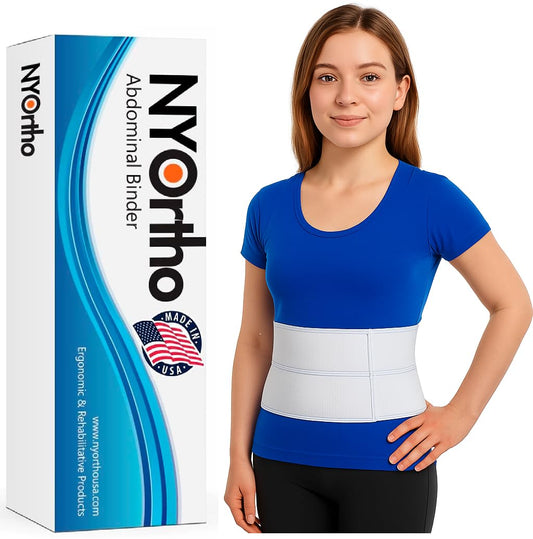 NYOrtho faja frontal mostrando diseño y cobertura para soporte