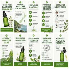 Difusor con gotas de NZ Country Manuka creando ambiente relajante y limpio