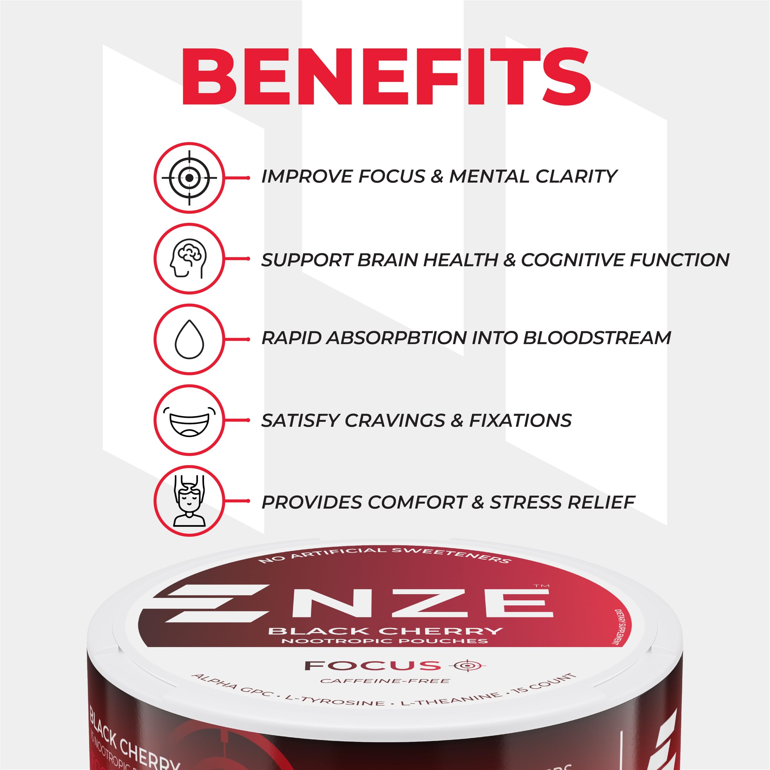 NZE lata abierta en manos para visualizar cantidad y portabilidad