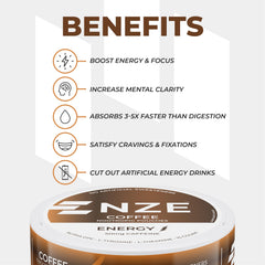 NZE etiqueta con ingredientes clave y transparencia en composición
