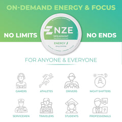 NZE pouch junto a mano para comparar tamaño y facilidad de transporte