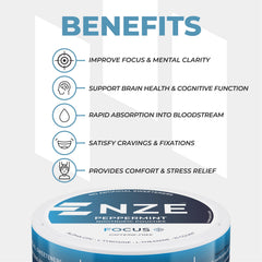 NZE etiqueta con lista de ingredientes clave, transparencia y calidad