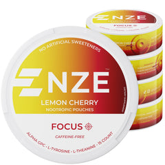 NZE lata frontal limón-cereza mostrando diseño y conveniencia