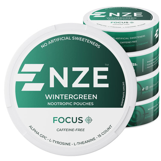 NZE lata frontal mostrando diseño y 15 sobres para conveniencia