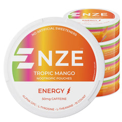 NZE lata frontal con diseño Tropic Mango y fácil transporte