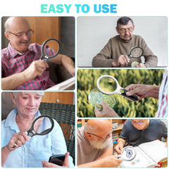 NZQXJXZ la lupa en mano demostrando diseño ergonómico y agarre cómodo
