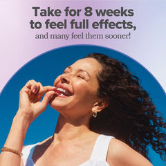 O Positiv MENO en mesa de noche ilustrando apoyo al sueño y menos sudores nocturnos