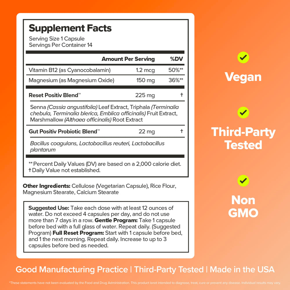 O Positiv etiqueta con lista de ingredientes, transparencia y calidad