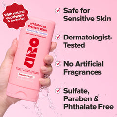 O Positiv URO textura del gel con brillo suave para limpieza delicada