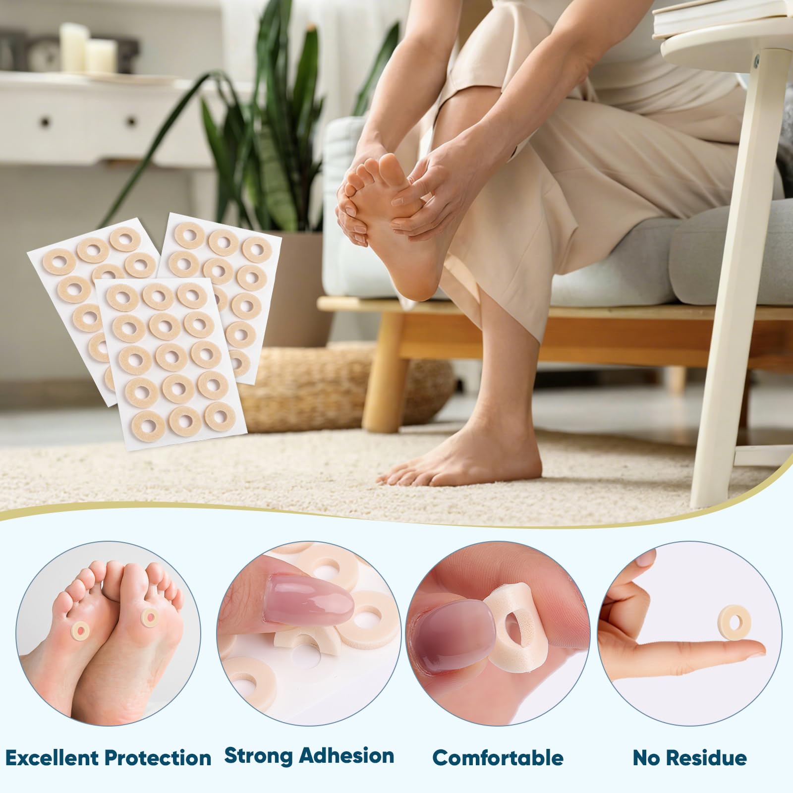 OAKDOLCHE KINDSHINE talón protegido dentro de zapato sin molestias