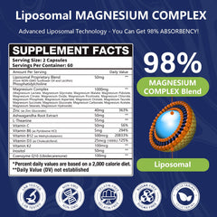 Oakevlp primer plano de cápsulas liposomales que mejora absorción