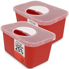 Oakridge Products contenedor frontal paquete de dos mostrando cierre seguro