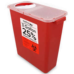 Oakridge Products vista frontal del contenedor 3 galones, capacidad superior