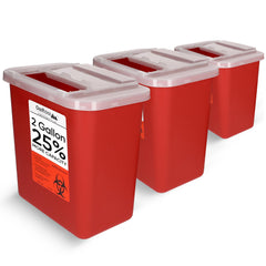 OAKRIDGE PRODUCTS contenedor frontal 2 galones mostrando etiqueta y tapa segura