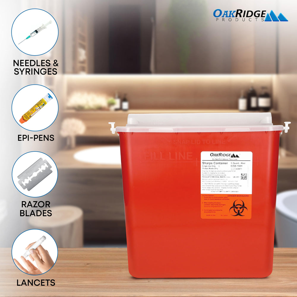 Oakridge Products comparación de escala sobre mesa para apreciar su tamaño de 5 quart