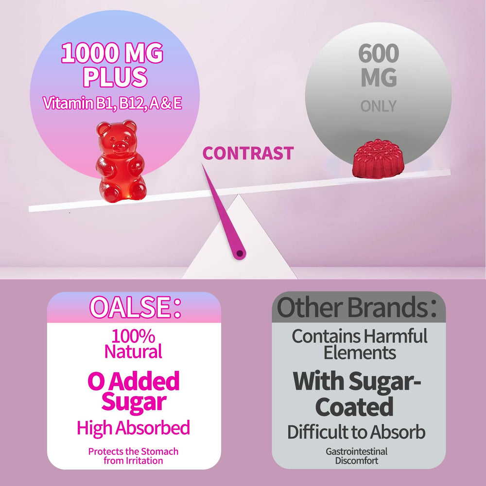 Gomitas OALSE sabor frambuesa que acompañan la rutina diaria