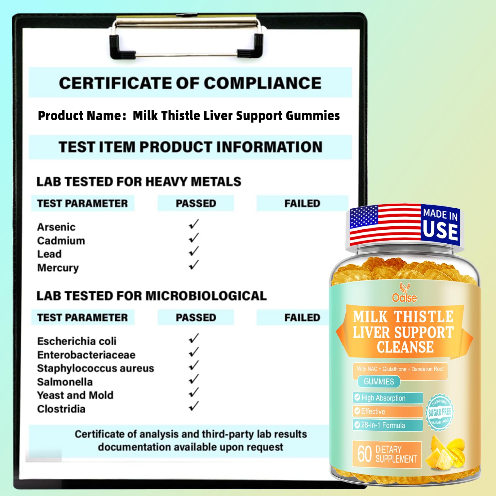 OALSE fórmula sin azúcar para una opción ligera