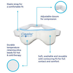 Oasis REST & RELIEF comparación de tamaño sobre una mano para escala y portabilidad