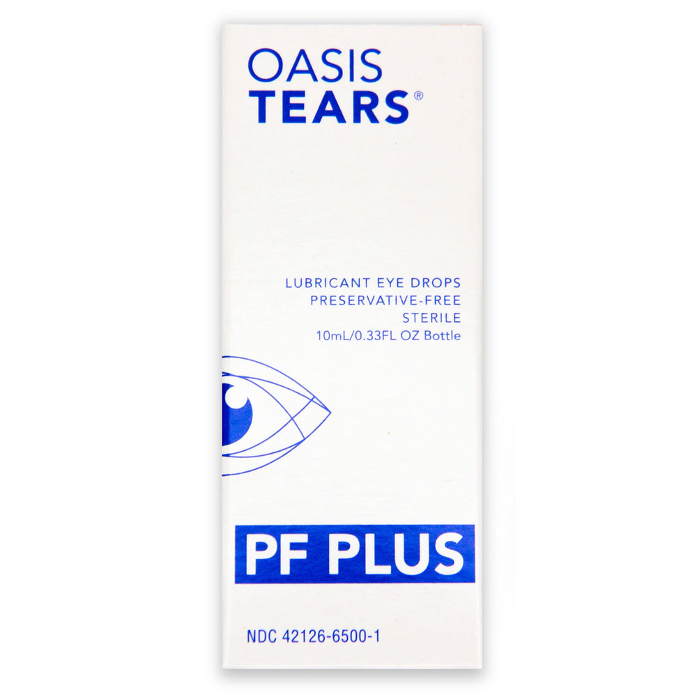 Oasis TEARS punta dispensadora estéril en detalle, dosificación segura y sin contaminación